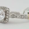 Verragio Venetian 136CU 14K Gold Cushion Halo Semi-Mount Engagement Ring 3,250