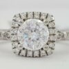 Verragio Venetian 136CU 14K Gold Cushion Halo Semi-Mount Engagement Ring 3,250