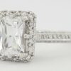 0.37 ct Simply TACORI 2502EMP Platinum Semi-Mount Engagement Ring Rtl 5,270
