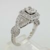 Neil Lane Bridal® 1.85 ct 14K Cushion Cut Crossover Halo Engagement Ring Rtl 8k