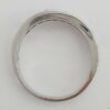A.Jaffe Round Diamond & Blue Sapphire Wedding Band Ring 1.5 ct 18K White Gold