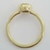 Bezel Set Fancy Yellow Diamond Solitaire Engagement Ring 0.75 ct 18K Gold GIA