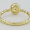 Bezel Set Fancy Yellow Diamond Solitaire Engagement Ring 0.75 ct 18K Gold GIA