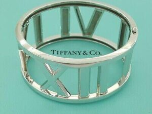 TIFFANY & CO Atlas 18K White Gold Wide Bangle Bracelet 81.4 grams 6.5" 30 mm