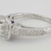 Vera Wang Love 14K 0.75 ct Round Diamond Halo Frame Engagement Ring Rtl 2,779