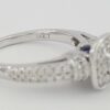 Vera Wang Love 14K 0.75 ct Round Diamond Halo Frame Engagement Ring Rtl 2,779