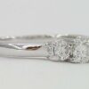 14k & Platinum 3-Stone 0.45 ct Round Brilliant Cut Diamond Engagement Ring