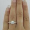 Platinum Round Brilliant Cut Diamond Halo Engagement Ring 1 ct Retail 6,000