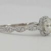 Platinum Round Brilliant Cut Diamond Halo Engagement Ring 1 ct Retail 6,000