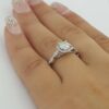 Platinum Round Brilliant Cut Diamond Halo Engagement Ring 1 ct Retail 6,000