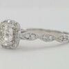 Platinum Round Brilliant Cut Diamond Halo Engagement Ring 1 ct Retail 6,000