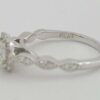 Platinum Round Brilliant Cut Diamond Halo Engagement Ring 1 ct Retail 6,000