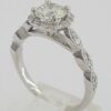 Platinum Round Brilliant Cut Diamond Halo Engagement Ring 1 ct Retail 6,000