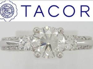 TACORI Classic Crescent Platinum 3-Stone Engagement Ring 1.29 ct Rtl 11,500 GIA