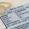 1.26 ct 14K Yellow Gold Oval Cut Diamond Halo Engagement Ring EGL-USA Rtl 5,940
