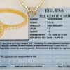 1.26 ct 14K Yellow Gold Oval Cut Diamond Halo Engagement Ring EGL-USA Rtl 5,940