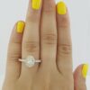 1.26 ct 14K Yellow Gold Oval Cut Diamond Halo Engagement Ring EGL-USA Rtl 5,940