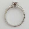 0.8 ct 18k Gold Invisible Set Princess & Round Cut Diamond Engagement Ring Size7