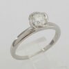 Fred of Paris Fleur Celeste Platinum 0.50 ct Round Diamond Engagement Ring G/VS2