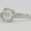 Fred of Paris Fleur Celeste Platinum 0.50 ct Round Diamond Engagement Ring G/VS2