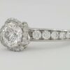 Fred of Paris Fleur Celeste Platinum 1.32ct Round Diamond Engagement Ring D/VVS1