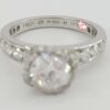 Fred of Paris Fleur Celeste Platinum 1.32ct Round Diamond Engagement Ring D/VVS1