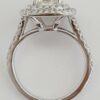 Round Cut Diamond Double Halo Engagement Ring 1.76 ct 14K White Gold Rtl 13,000
