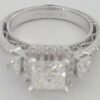 1.88 ct Verragio Venetian AFN-5063P 18k Princess Cut Halo Engagement Ring GIA