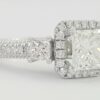 1.88 ct Verragio Venetian AFN-5063P 18k Princess Cut Halo Engagement Ring GIA