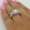 1.88 ct Verragio Venetian AFN-5063P 18k Princess Cut Halo Engagement Ring GIA