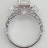 1.88 ct Verragio Venetian AFN-5063P 18k Princess Cut Halo Engagement Ring GIA