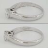 Princess Ideal Cut Diamond Solitaire Engagement Ring 0.52 ct 14K White Gold