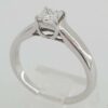 Princess Ideal Cut Diamond Solitaire Engagement Ring 0.52 ct 14K White Gold