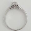 Princess Ideal Cut Diamond Solitaire Engagement Ring 0.52 ct 14K White Gold