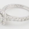 Neil Lane Cushion Diamond Halo Engagement Ring 14k White Gold 1.38 ct Rtl 5.8K