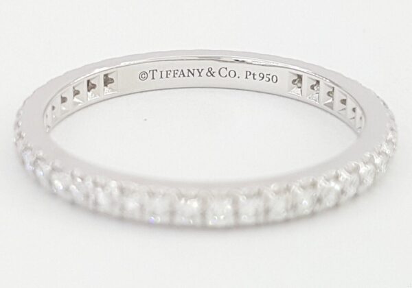 Tiffany & Co Soleste Full Circle Eternity Diamond Band Ring 0.31 ct Plat Rt4,650