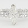 Marquise Cut & Baguette Diamond Engagement Ring 2.02 ct Platinum Retail 8,495