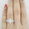 Marquise Cut & Baguette Diamond Engagement Ring 2.02 ct Platinum Retail 8,495