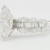 Marquise Cut & Baguette Diamond Engagement Ring 2.02 ct Platinum Retail 8,495