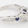 Vera Wang Love 14K Gold 0.72 ct Round Diamond Halo Engagement Ring Retail 2,999