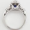 Vera Wang Love 14K Gold 0.72 ct Round Diamond Halo Engagement Ring Retail 2,999