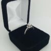 Princess Cut Diamond Halo Engagement Ring 0.93 ct tw 14K White Gold E SI2 3499
