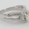 Round Diamond Crossover Twisted 14K Engagement Wedding Ring Set 1.10 ct RTL 4K
