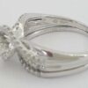 Round Diamond Crossover Twisted 14K Engagement Wedding Ring Set 1.10 ct RTL 4K
