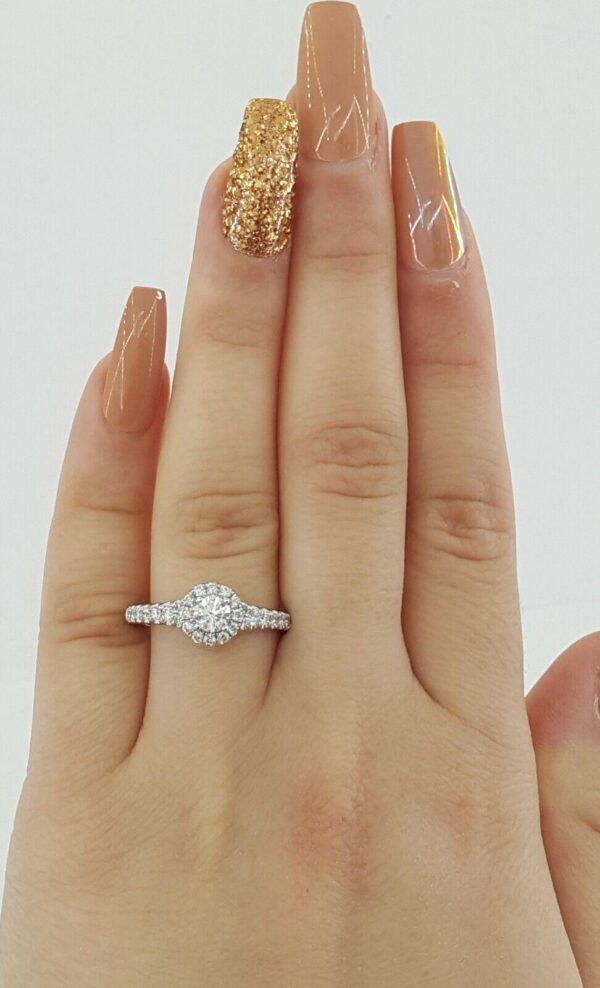 Tolkowsky 0.67 ct 14K Ideal Round Cut Diamond Engagement Ring GSI Rtl 3299