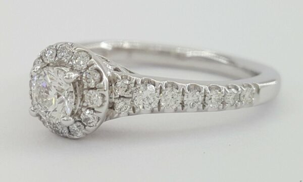 Tolkowsky 0.67 ct 14K Ideal Round Cut Diamond Engagement Ring GSI Rtl 3299
