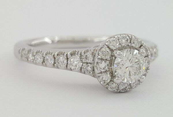 Tolkowsky 0.67 ct 14K Ideal Round Cut Diamond Engagement Ring GSI Rtl 3299