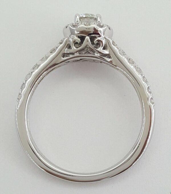 Tolkowsky 0.67 ct 14K Ideal Round Cut Diamond Engagement Ring GSI Rtl 3299