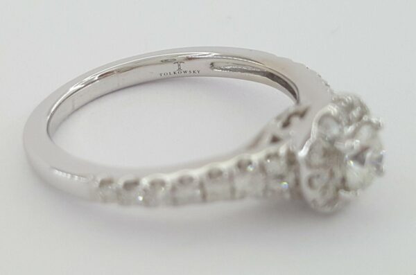 Tolkowsky 0.67 ct 14K Ideal Round Cut Diamond Engagement Ring GSI Rtl 3299
