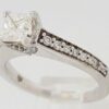 Princess Cut Diamond Engagement Ring 0.94 ct 14K White Gold EGL-USA Rtl 3,400
